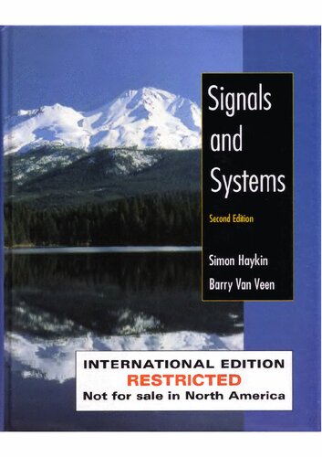 Signals And Systems 2nd Edition Haykin Simon Van Veen Barry