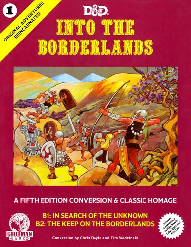Original Adventures Reincarnated 1 Into The Borderlands Hardcover Gmg50001 1st Gary Gygax