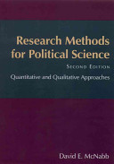 Research Methods For Political Science Quantitative And Qualitative Approaches 2nd David E Mcnabb