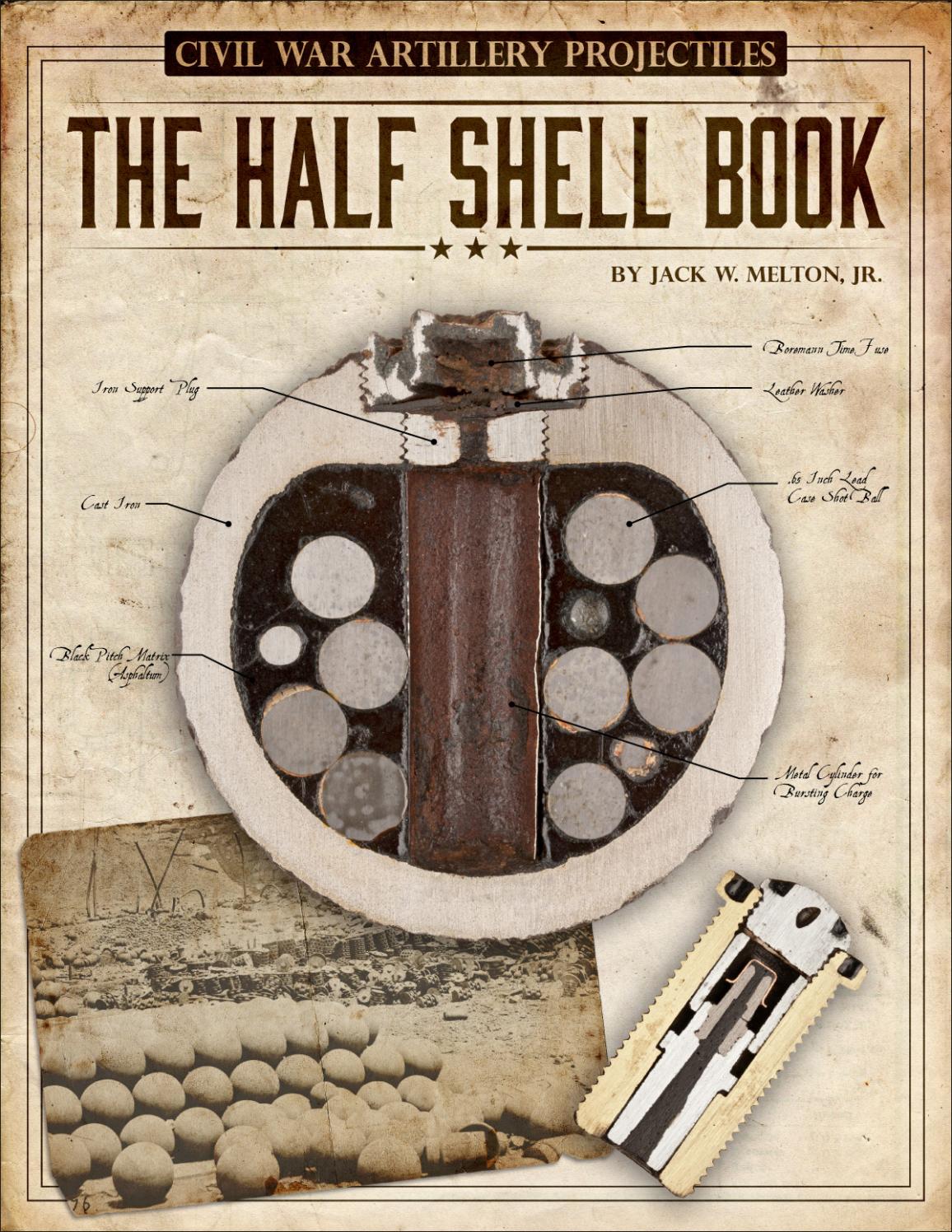 Civil War Artillery Projectiles The Half Shell Book 1st Jack W Melton Jr