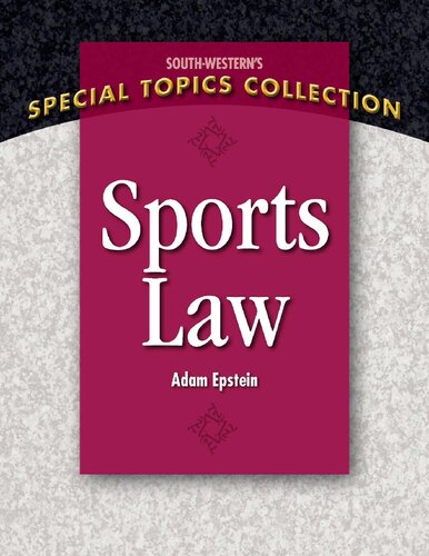 Sports Law Adam Epstein