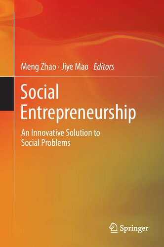 Social Entrepreneurship An Innovative Solution To Social Problems Meng Zhao