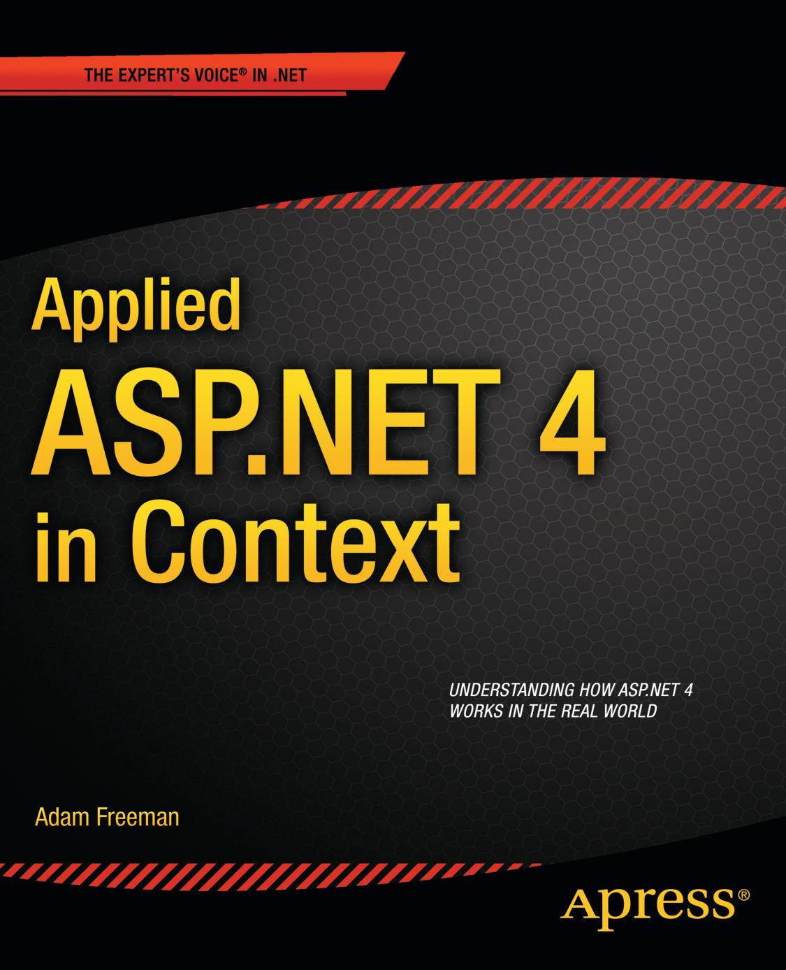 Applied Aspnet 4 In Context Adam Freeman