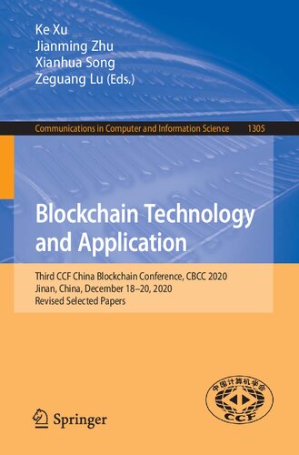 Blockchain Technology And Application Ge Xu Jianming Zhu Xianhua Song