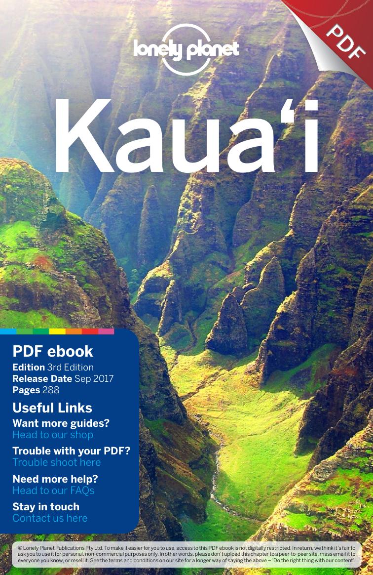 Lonely Planet Kauai Third Edition 3rd Edition Adam Karlin Greg Benchwick