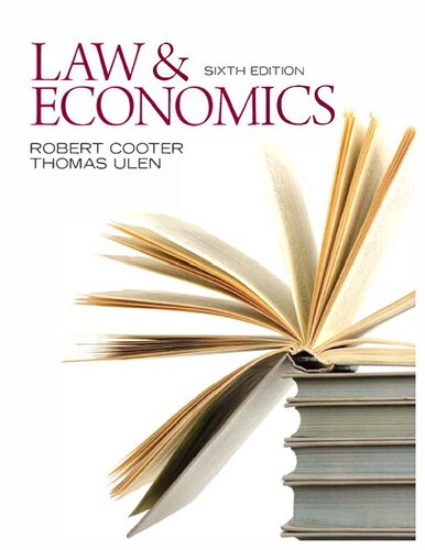Law And Economics Pearson Series In Economics 6th Edition Robert D Cooter