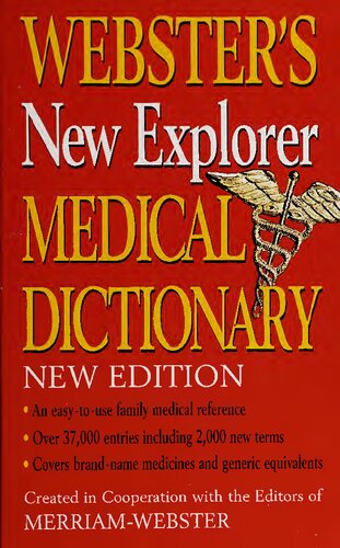 Websters New Explorer Medical Dictionary Merriamwebster