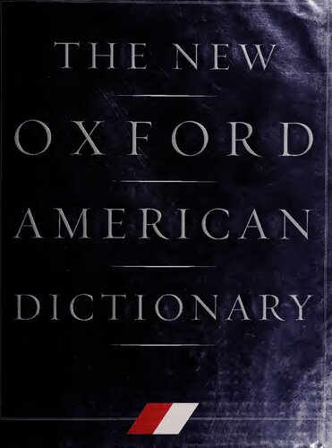 The New Oxford American Dictionary Book Only Oxford University Press