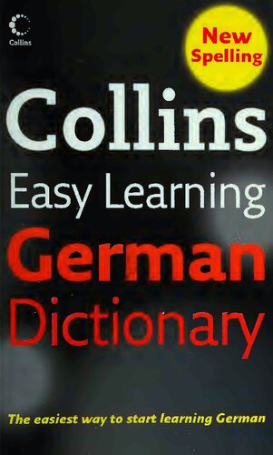 Collins Easy Learning German Dictionary Beginners German Dictionary 4th Edition Horst Kopleck