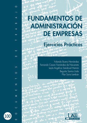 Fundamentos De Administracin De Empresas Ejercicios Prcticos Yolanda Bueno Hernndez