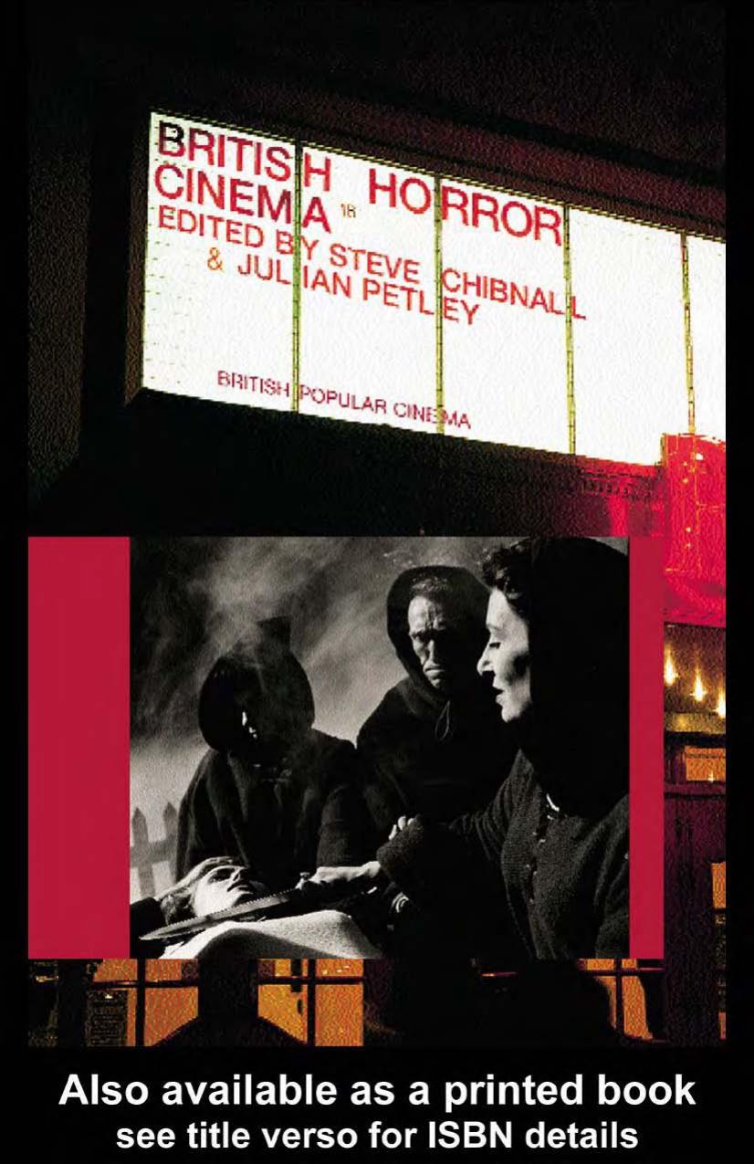 British Horror Cinema 1st Edition Steve Chibnall Julian Petley