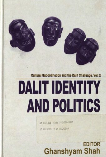 Dalit Identity And Politics Ghanshyam Shah