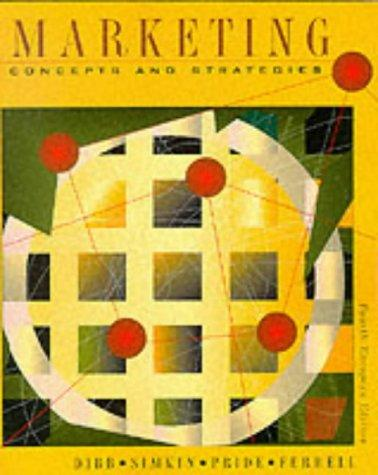 Marketing Concepts And Strategies Sally Dibb Lyndon Simkin William Pride