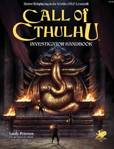 Call Of Cthulhu Investigator Handbook 7th Edition Sandy Petersen