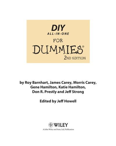 Diy For Dummies Uk Edition Jeff Howell