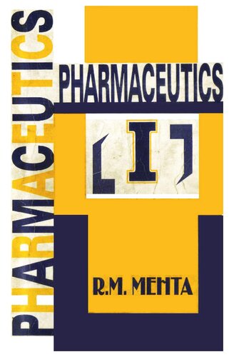 Pharmaceutics I 3rd Edition R M Mehta