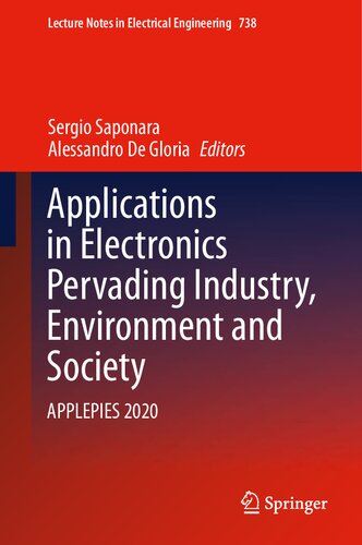 Applications In Electronics Pervading Industry Environment And Society Applepies 2020 1st Edition Sergio Saponara