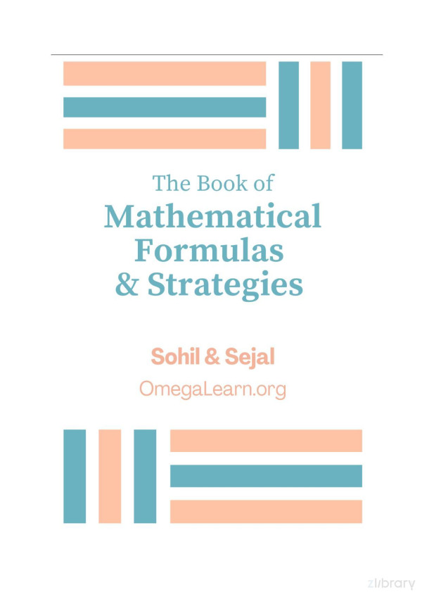 The Book Of Mathematical Formulas And Strategies Sohil Sejal