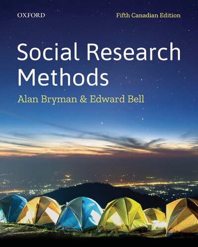 Social Research Methods 5th Edition Alan Bryman Edward Bell