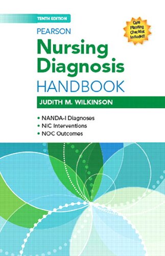 Pearson Nursing Diagnosis Handbook 10th Edition Judith Wilkinson