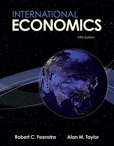 International Economics 5th Robert C Feenstra Alan M Taylor