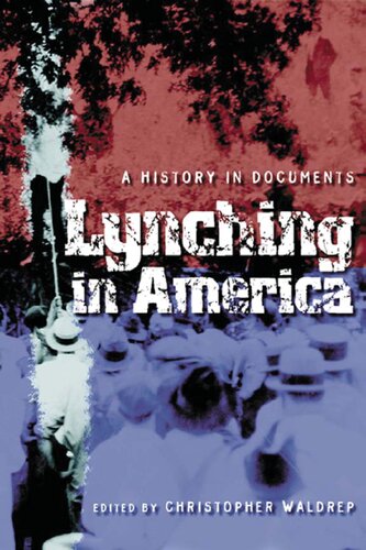 Lynching In America A History In Documents Christopher Waldrep