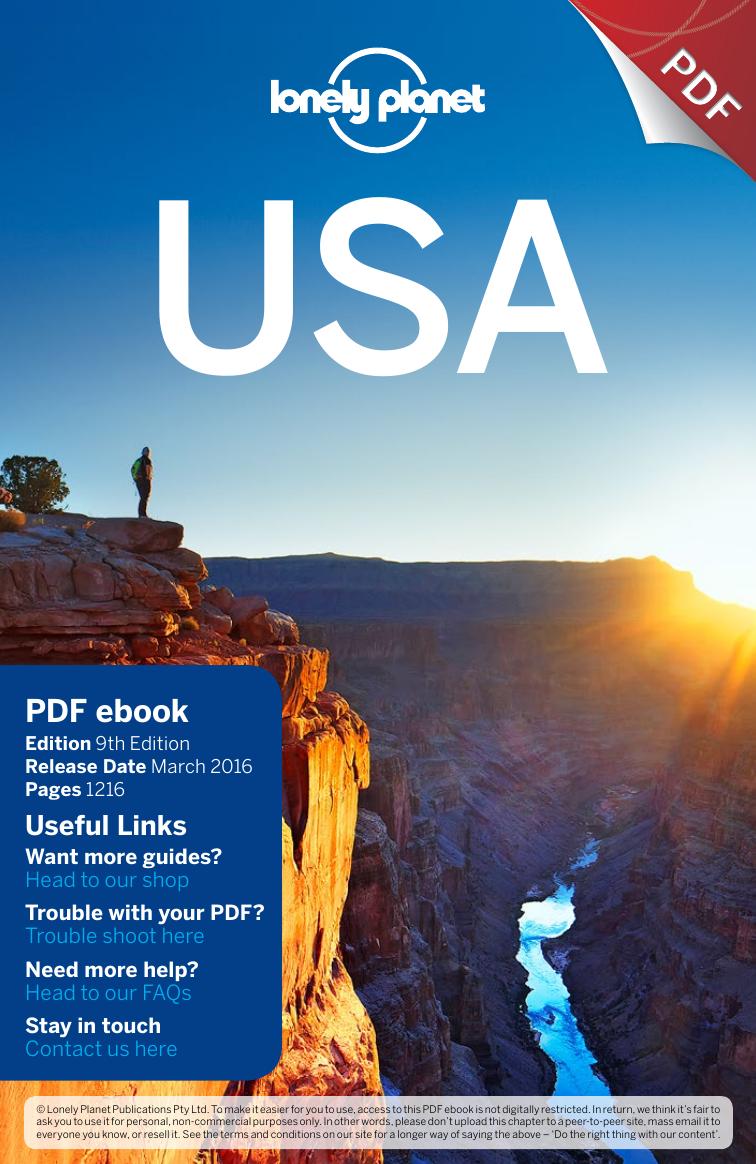 Usa Lonely Planet Country Regional Guides Ninth Edition 9th Edition Lonely Planet Staff