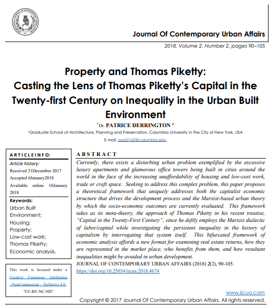 Property And Thomas Piketty 2nd Edition Patrice Derrington