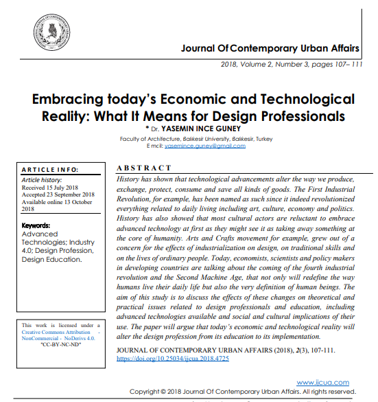 Embracing Todays Economic And Technological Reality What It Means For Design Professionals 3rd Edition Dr Yasemin Ince Guney Faculty Of Architecture