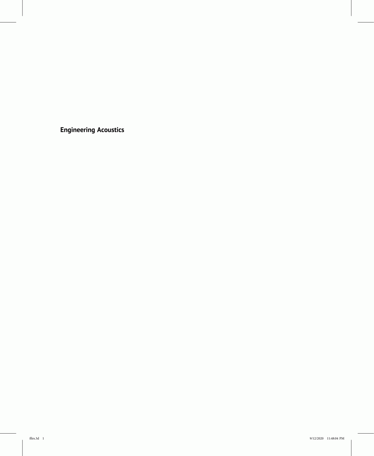 Engineering Acoustics Noise And Vibration Control Malcolm J Crocker Jorge P Arenas