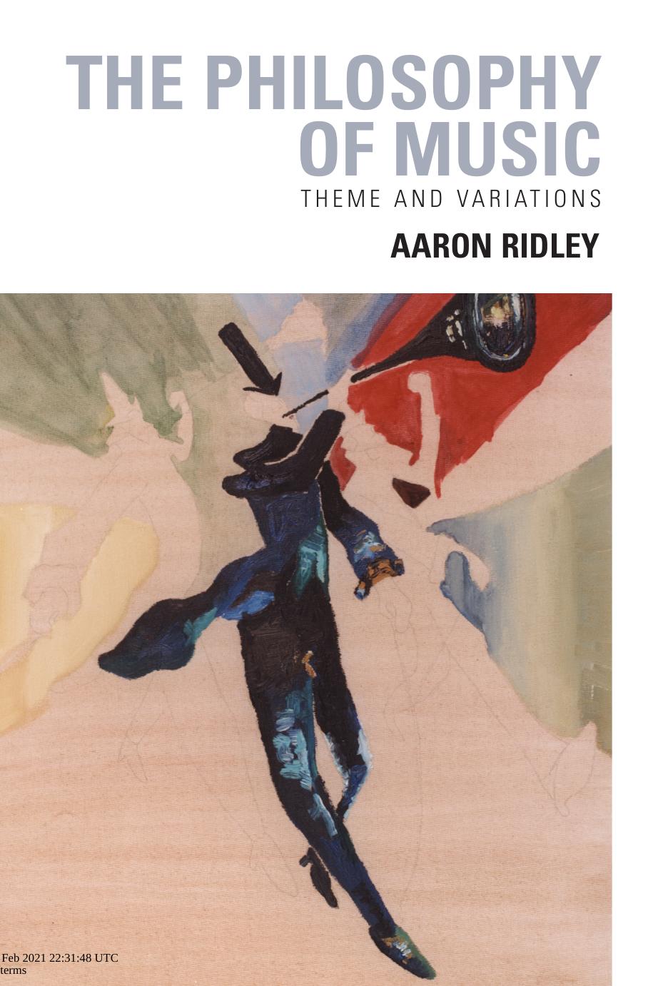 The Philosophy Of Music Theme And Variations Aaron Ridley
