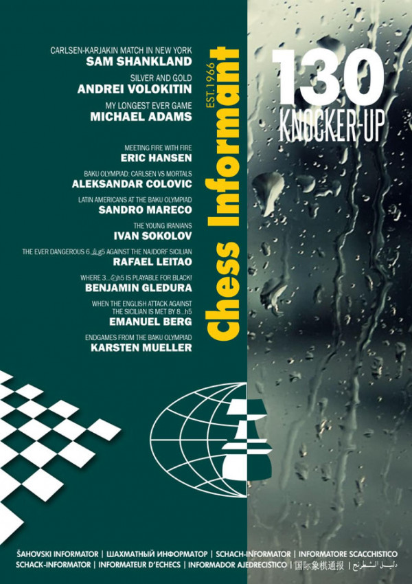 Chess Informant šahovski Informator Chess Magazine 130 2016 Tls šahovski Informator