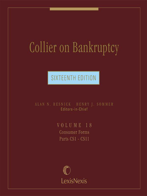 Collier On Bankruptcy Volume 18 Alan N Resnick Resnick Alan N