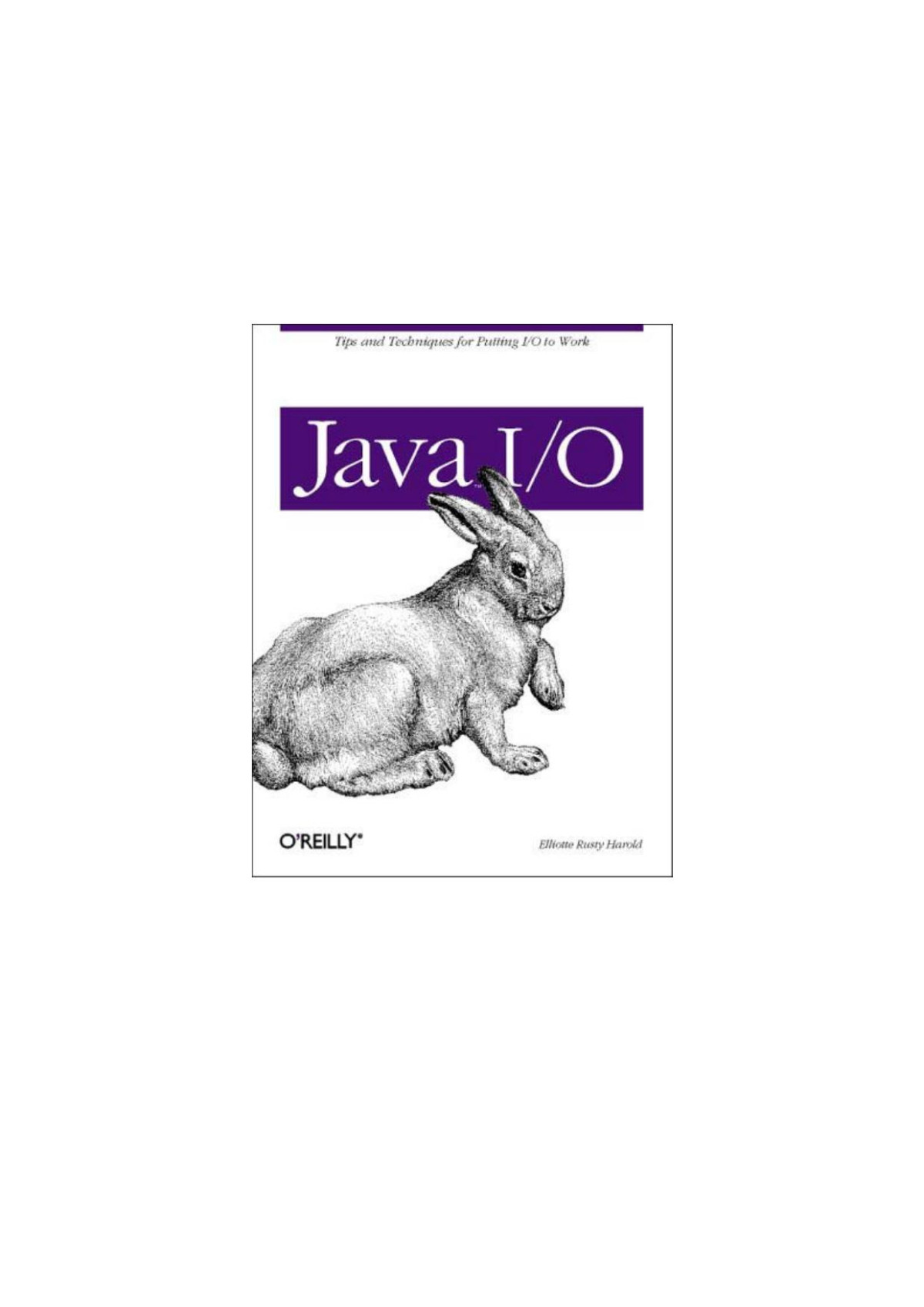 Java Io Elliotte Rusty Harold