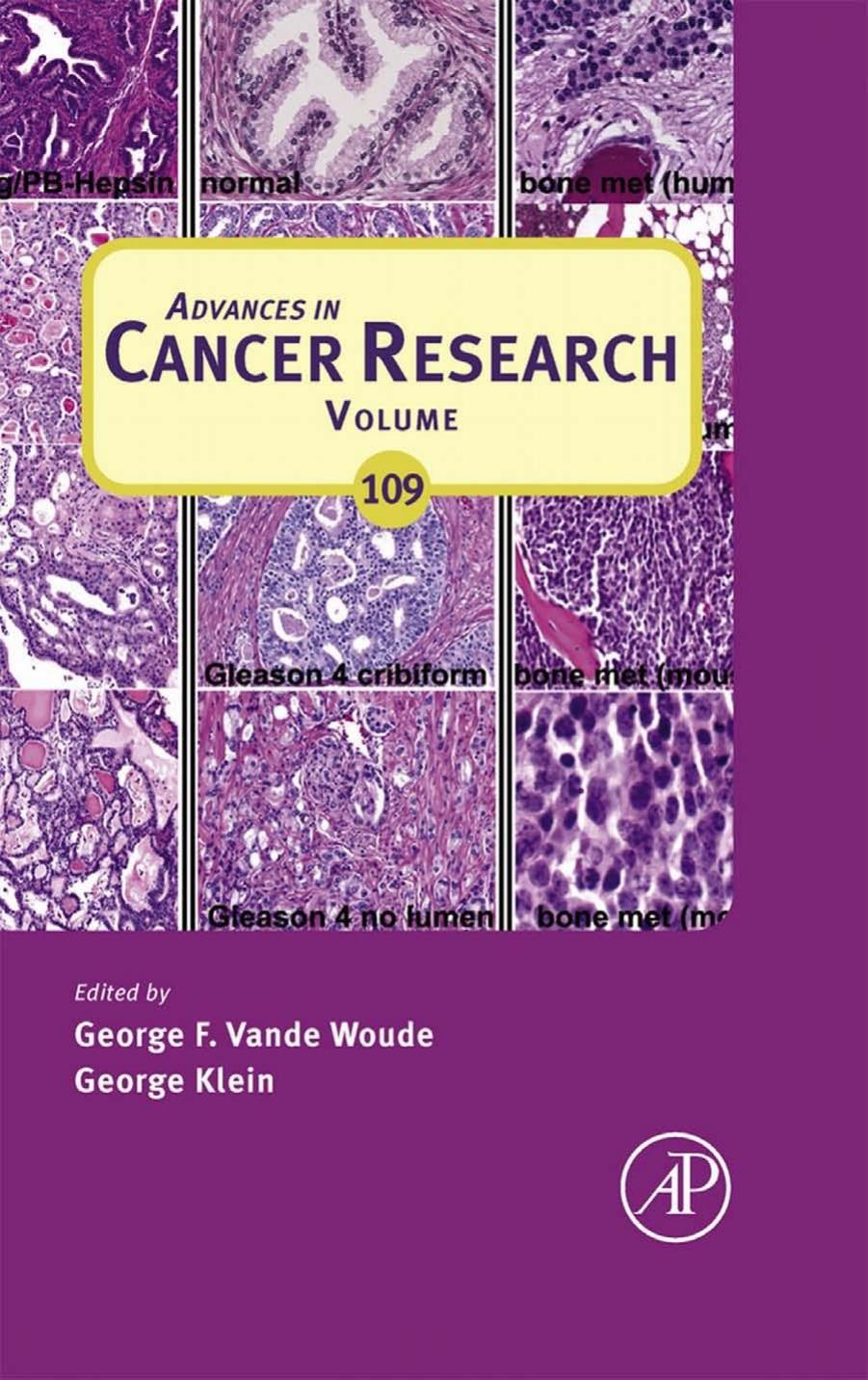 Advances In Cancer Research Vol 109 Vande Woude George F Klein