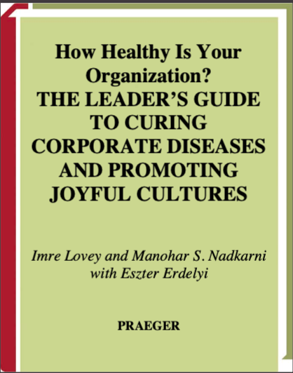 How Healthy Is Your Organization Imre Lovey And Manohar S Nadkarni