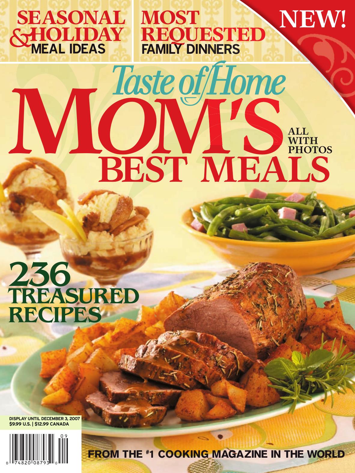 Taste Of Home Moms Best Meals Taste Of Home