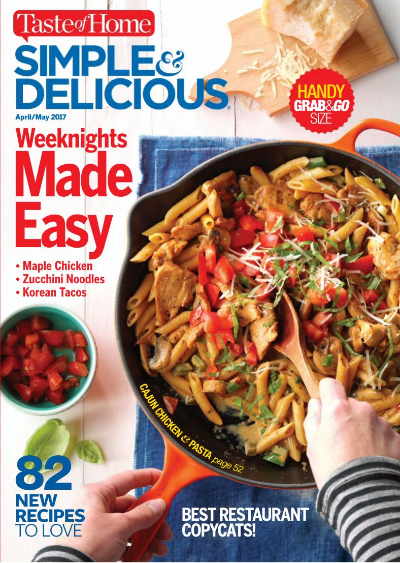 Taste Of Home Simple Delicious Aprilmay 2017 Taste Of Home