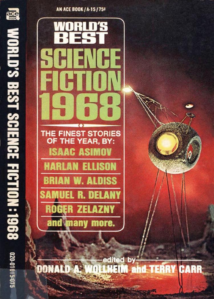 Worlds Best Science Fiction 1968 1st Edition Donald A Wollheim