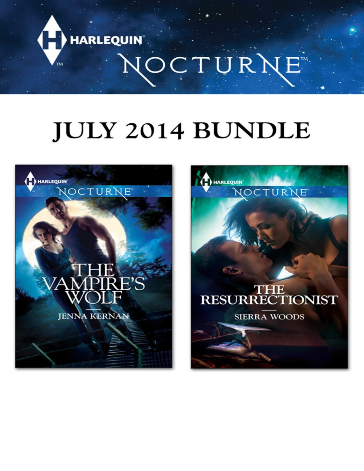 Harlequin Nocturne July 2014 Bundle The Vampires Wolfthe Resurrectionist Jenna Kernan
