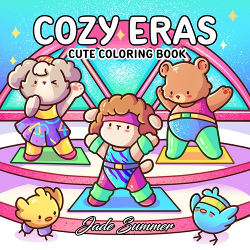 Cozy Eras Cute Coloring Book For Adults And Teens With Adorable Characters And Nostalgic Scenes For Relaxation Comfy And Cozy Coloring Books Jade Summer