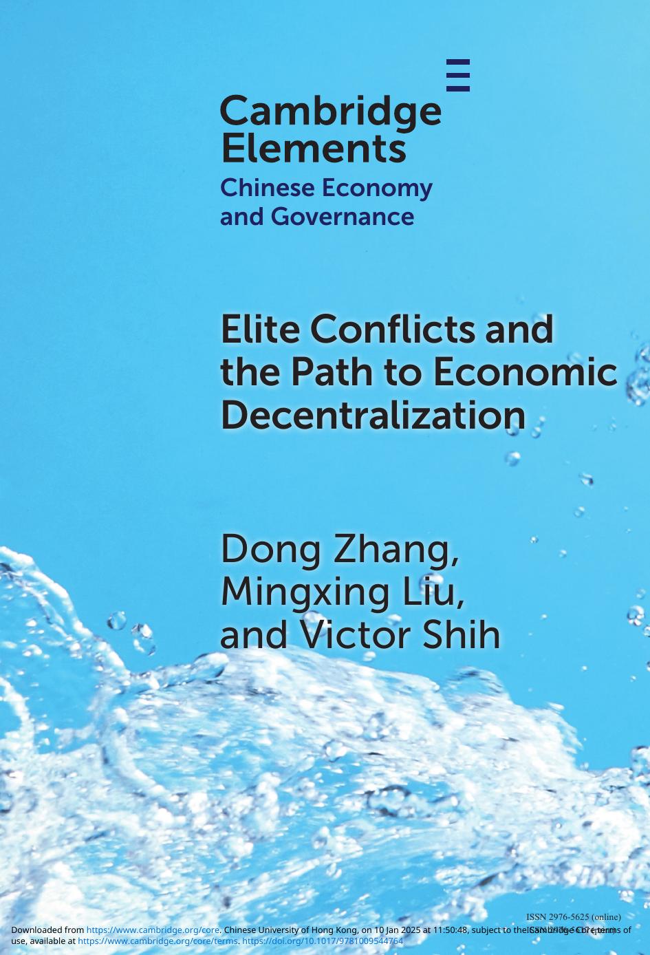 Elite Conflicts And The Path To Economic Decentralization Dong Zhang Mingxing Liu Victor Shih