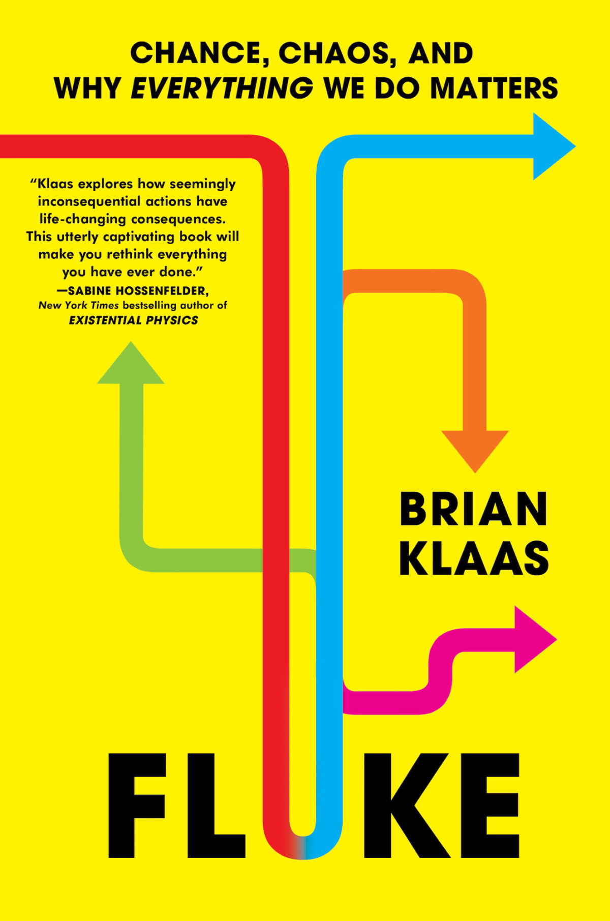Fluke Chance Chaos And Why Everything We Do Matters Brian Klaas