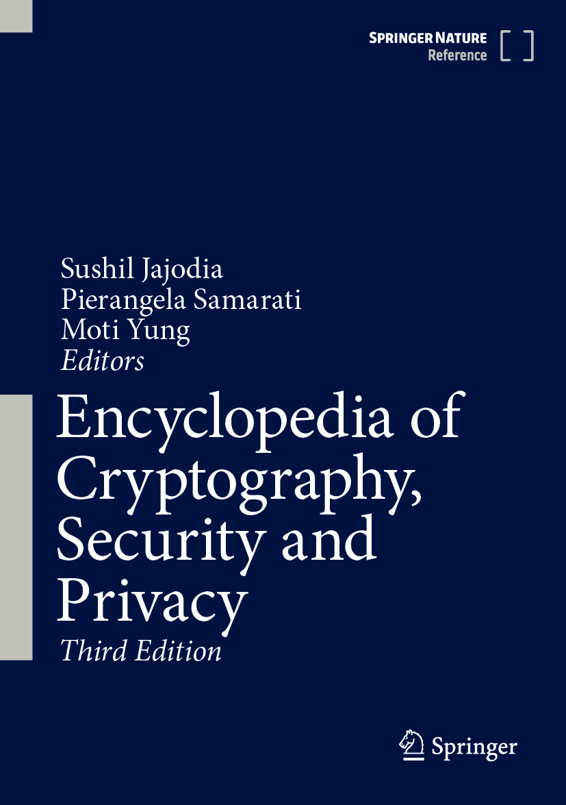 Encyclopedia Of Cryptography Security And Privacy 3rd 3rd Sushil Jajodia