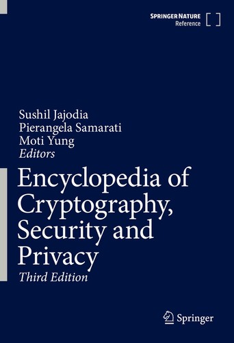 Encyclopedia Of Cryptography Security And Privacy 3rd 3rd Sushil Jajodia