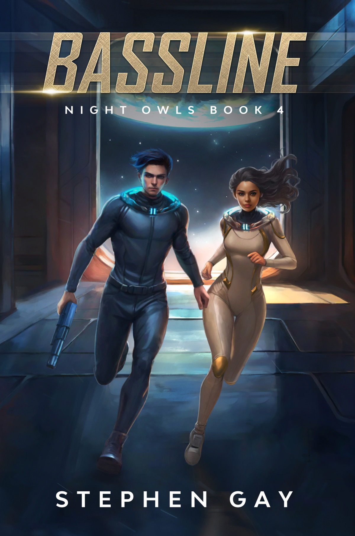 Bassline Night Owls 4 A Moon Colony Scifi Adventure Gay Stephen