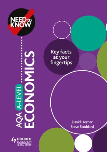 Need To Know Aqa Alevel Economics 6th Edition David Horner