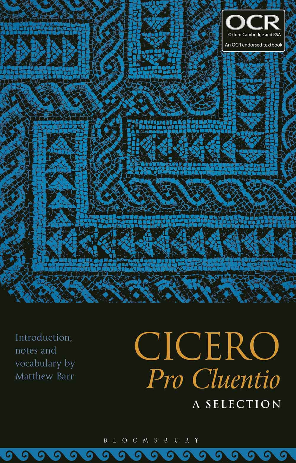 Cicero Pro Cluentio A Selection Matthew Barr