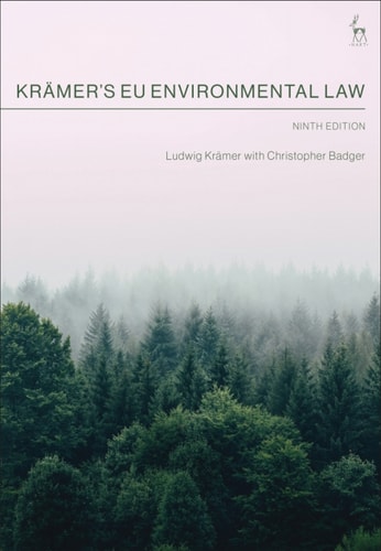 Krämers Eu Environmental Law 9th Edition Ludwig Krämer Christopher Badger