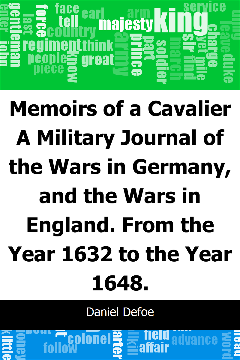 Memoirs Of A Cavalier Daniel Defoe